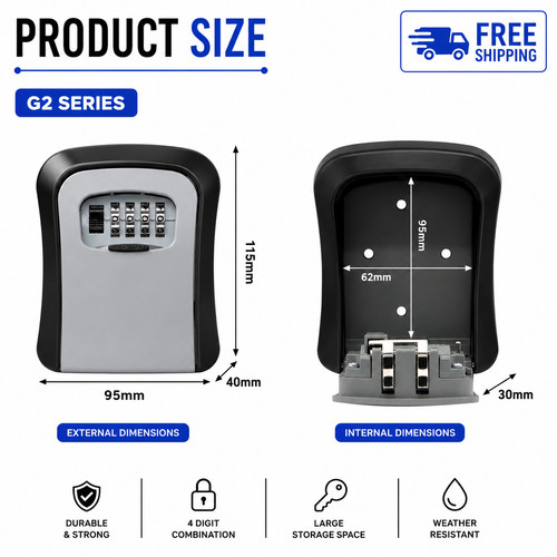 Key safe wall mounted police - key,