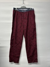 Men’s Jack Wills Burgundy Logo Pyjama Bottoms Size Medium Brand New 