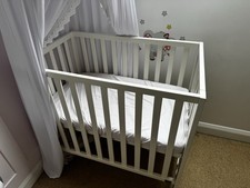 Mamas and Papas Space Saver Petite Cot with Waterproof Mattress