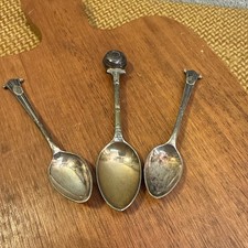 Art Deco Teaspoons x 3 Silver