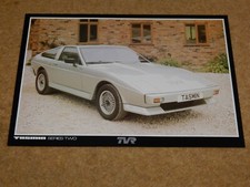 Genuine TVR TASMIN (280i) SERIES II FIXED HEAD card brochure (Oct 1982)