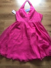 Beautiful new fuchsia Pink Marilyn Monroe style dress size 14-16 