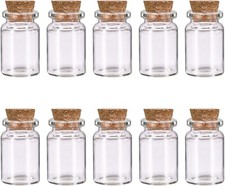10 Pcs Small Glass Bottles