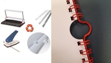 Calendar Making Kit Wire binder Thumb Cut Punch 100 RED Wires and Hangers