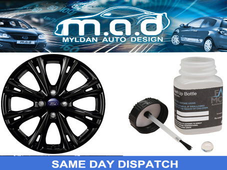 Black alloy wheel touch - alloy,