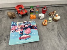 ELC Happyland farmers & animals & car playset bundle with book