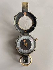 WWI 1917 British Officers Verner’s Pattern Marching Compass. Cracked glass