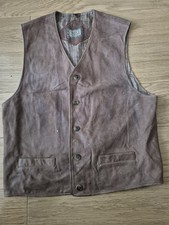 Itallo Brown Leather Waistcoat
