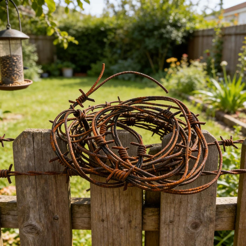 Foot fake rusted barbed - 49,