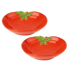 Set of 2 Tomato Shaped Bowls |