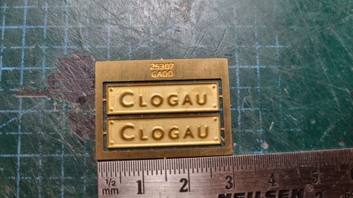 Brass nameplates clogau - nameplates, "clogau"