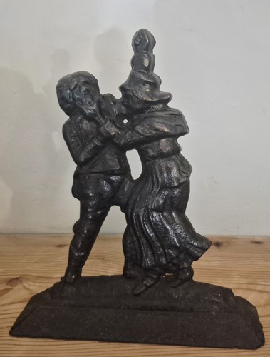 Antique cast iron - iron, doorstop