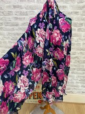 Chiffon scarf sheer wrap floral Matalan oblong S1603