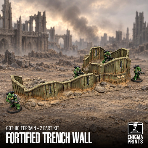 Fortified trench wall 28mm - fortified,