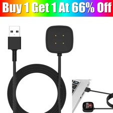 For Fitbit Versa 3 4 Sense 2 Watch USB Wireless Charging Dock Fast Cable Charger