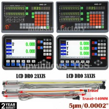 2 3 Axis DRO Digital Readout Display 5μm TTL Linear Scale CNC Mill Lathe Machine