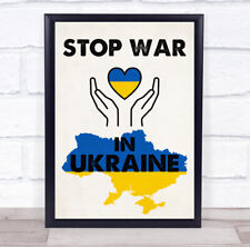 Stop War In Ukraine Map Heart
