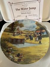 THELWELL PONIES PLATE THE WATER JUMP ROYAL WORCESTER DANBURY MINT PERFECT BOXED