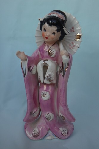 Vintage geisha girl figure - geisha,