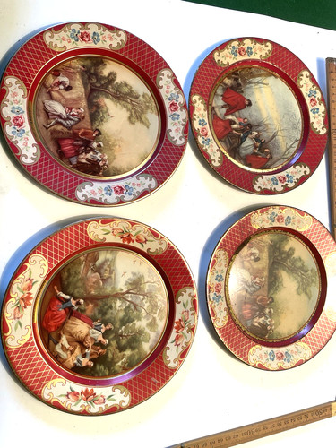 Set antique french tin - french,