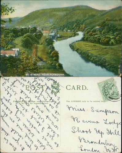 Plymouth weir head 1907 - head,