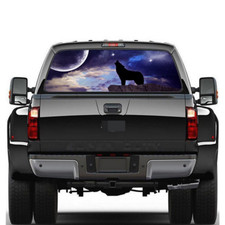 147x46cm Wolf Howling Graphic