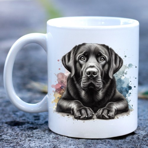 Black labrador dog mug ideal - labrador,