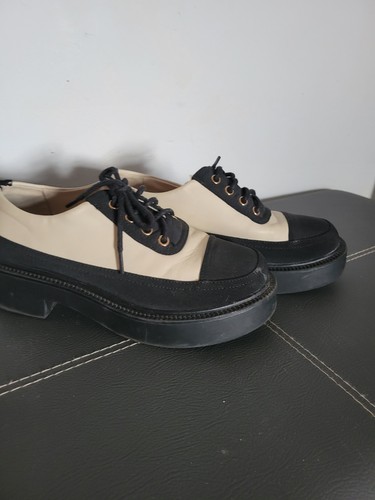 Ladies black cream - cream, brogue