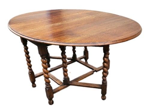 Antique 1900s oak drop leaf - antique,