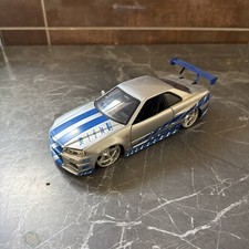Fast and Furious Nissan Skyline GT-R R34 Diecast
