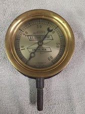 Antique Brass Gauge. Crosby