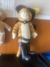 Shrek 2 Puss In Boots Beverly Hills Teddy BearCo 2003 Vintage Posable Soft Toy❤️