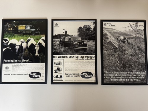 Framed print land rover - land,