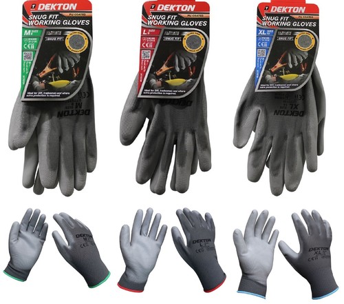 Work gloves snug fit - snug, pu