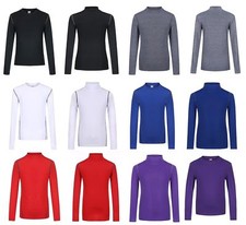 Boys Kids Compression Baselayer Thermal Sport Shirt Top Long Sleeve Skins