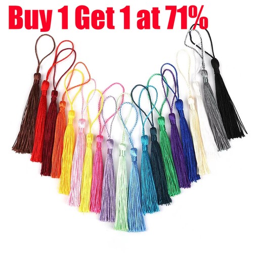 30pcs silk tassels 13cm - silk,