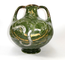 Snake Art Nouveau Vienna Vase