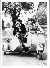 Vintage photo Vespa with