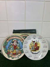 Vintage Disney Collectible Plates , 1985 , 2003 , Micky Mouse Collectible