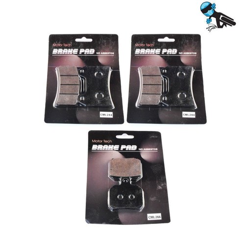 Front rear brake pads - front,