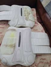 Tekna Dressage Front Boots with Carbon Fibre - White size L