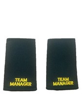 Team manager green epaulettes - team,