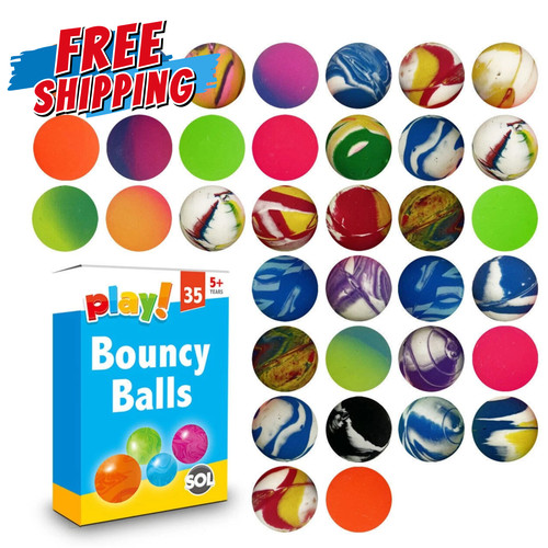 175 rubber bouncy balls jet - rubber,