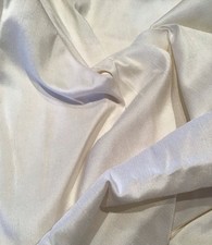 100% SILK DUPION IVORY SMOOTH