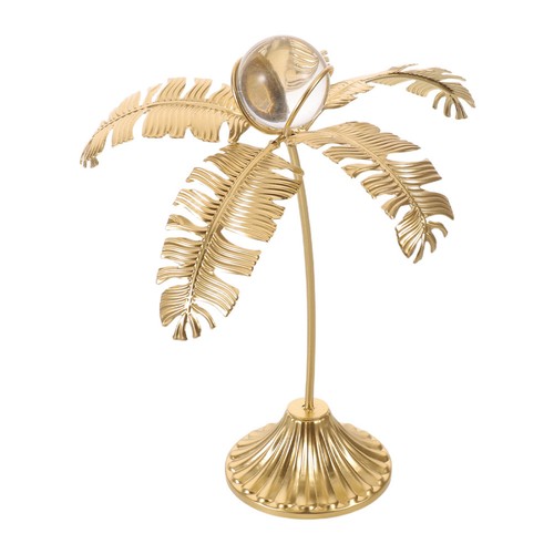 Coconut palm figurine with - coconut,