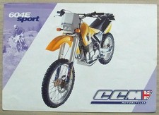 CCM 604E SPORT 4-Stroke DIRT BIKE Sales Specification Leaflet c1998