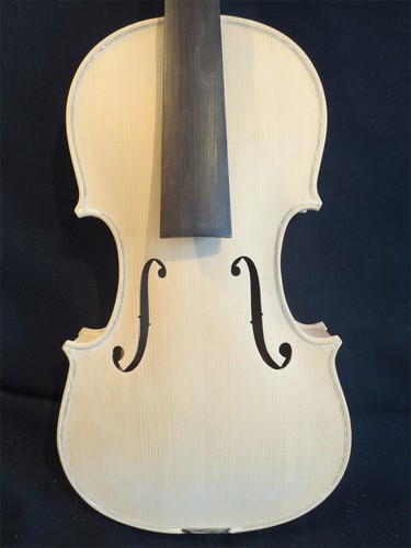 Unfinished white violin - white,