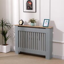 AVC Designs Radiator Cover Medium Grey/Oak MDF Vertical Slats inc Warranty