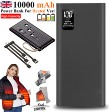 5V 2A Power Bank For Electric Heated Vest Jacket Body Warmer USB Fast Charger