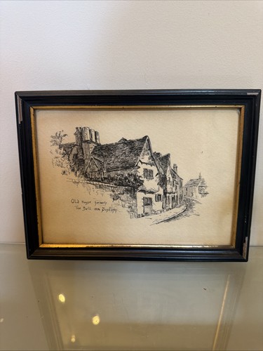 Original pen ink drawing old - pen,